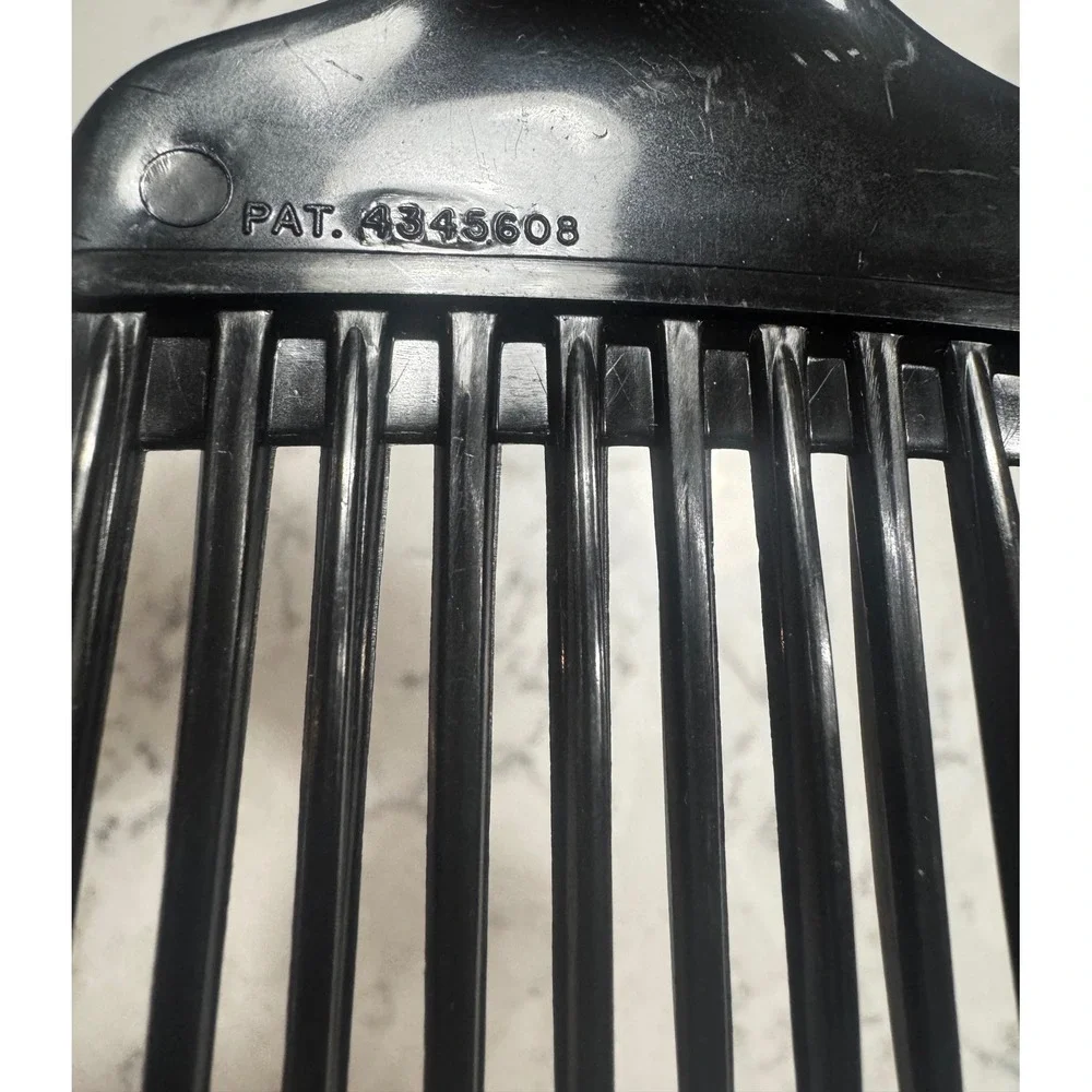 VTG MEBCO Double Dipped Lift Pick Hair Comb Black with Copper Tips 80s 90s NOS